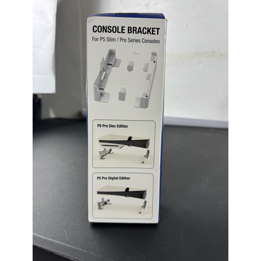 ABS Game Host Rack Storage Horizontal Bracket Stand w/4 Port USB for PS5 Console